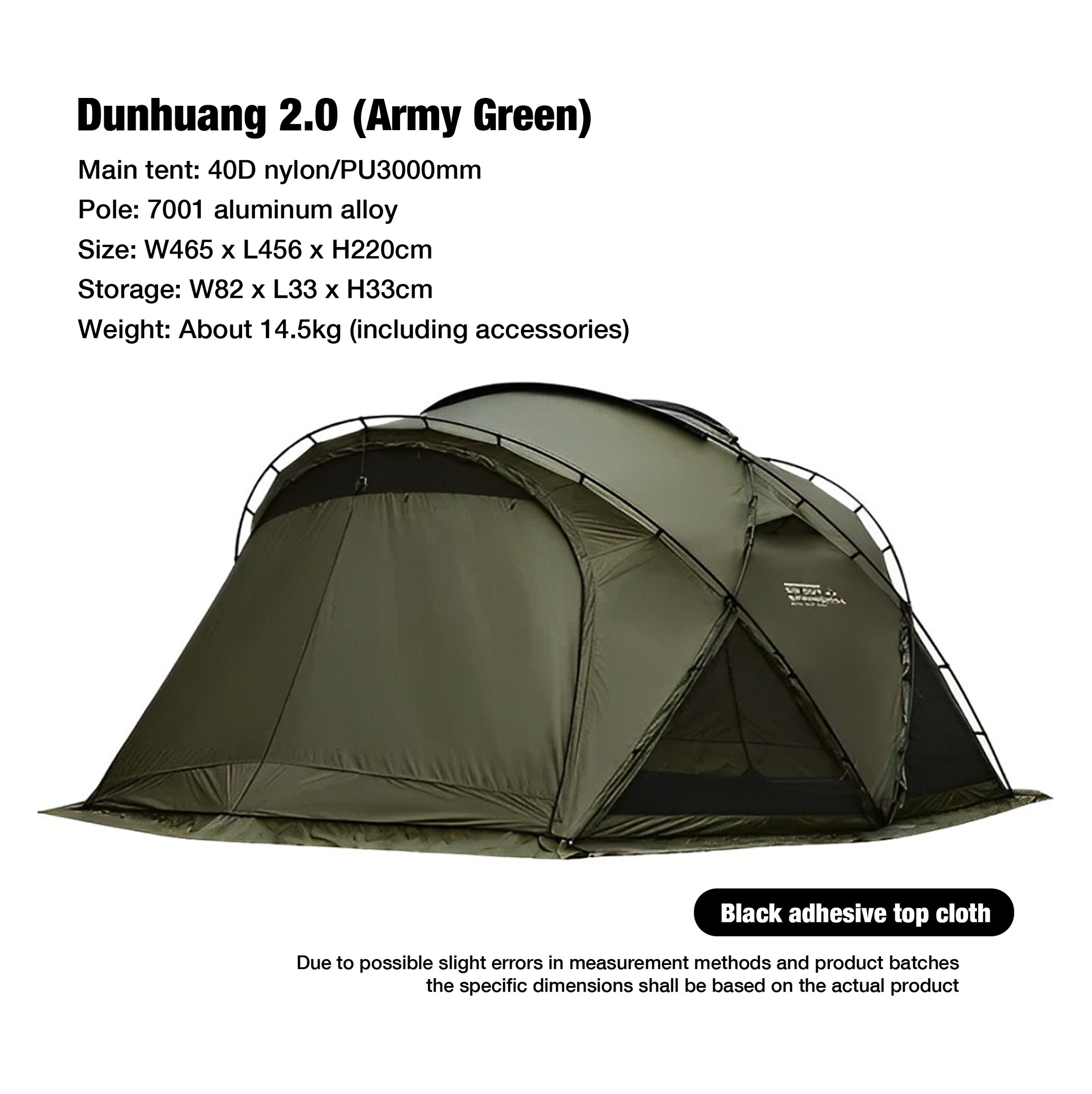 Springhill Dunhuang Spherical Tent Camping Skirt TPU Hemisphere Camping Equipment Four Seasons Dome